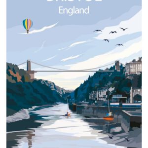 Minimalist geometric bristol art print
