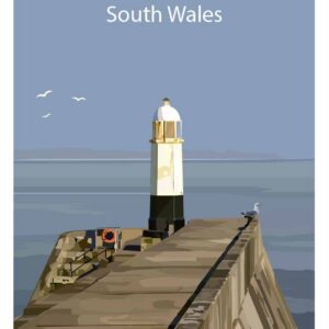 Minimalist Porthcawl Lighthouse print