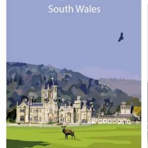 Minimalist Margam Park art print