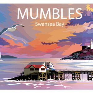 Minimalist geometric Mumbles art print