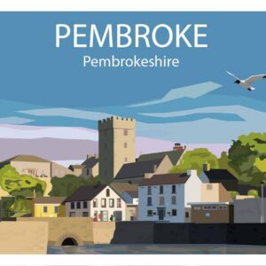Minimalist Pembroke art print