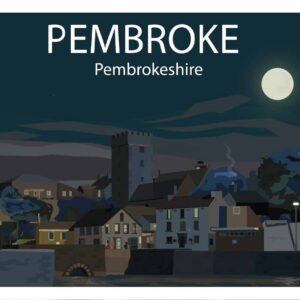Minimalist Pembroke by Night print