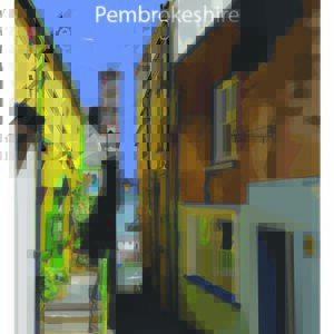 Minimalist Map of Tenby Alleyway art print