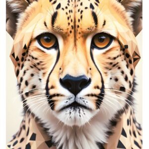 Minimalist geometric cheetah print