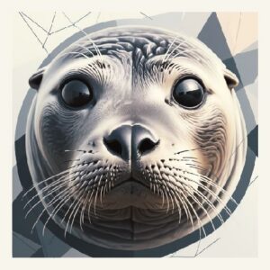 Minimalist geometric common seal greeting card