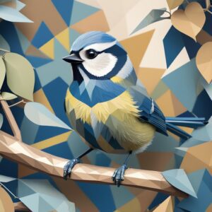 Blue Tit Greeting Card