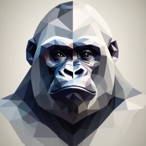 Gorilla Greeting Card
