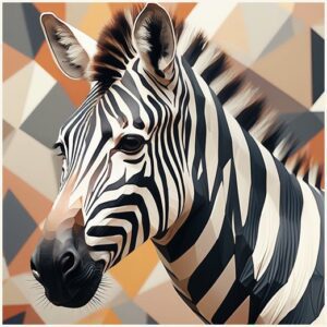 zebra greeting card, tideaway studio