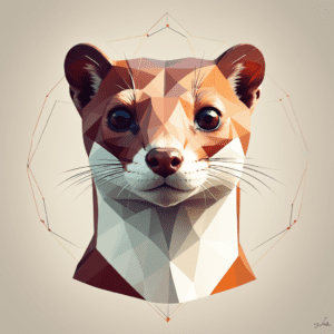 Stoat Greeting Card, Tideaway Studio